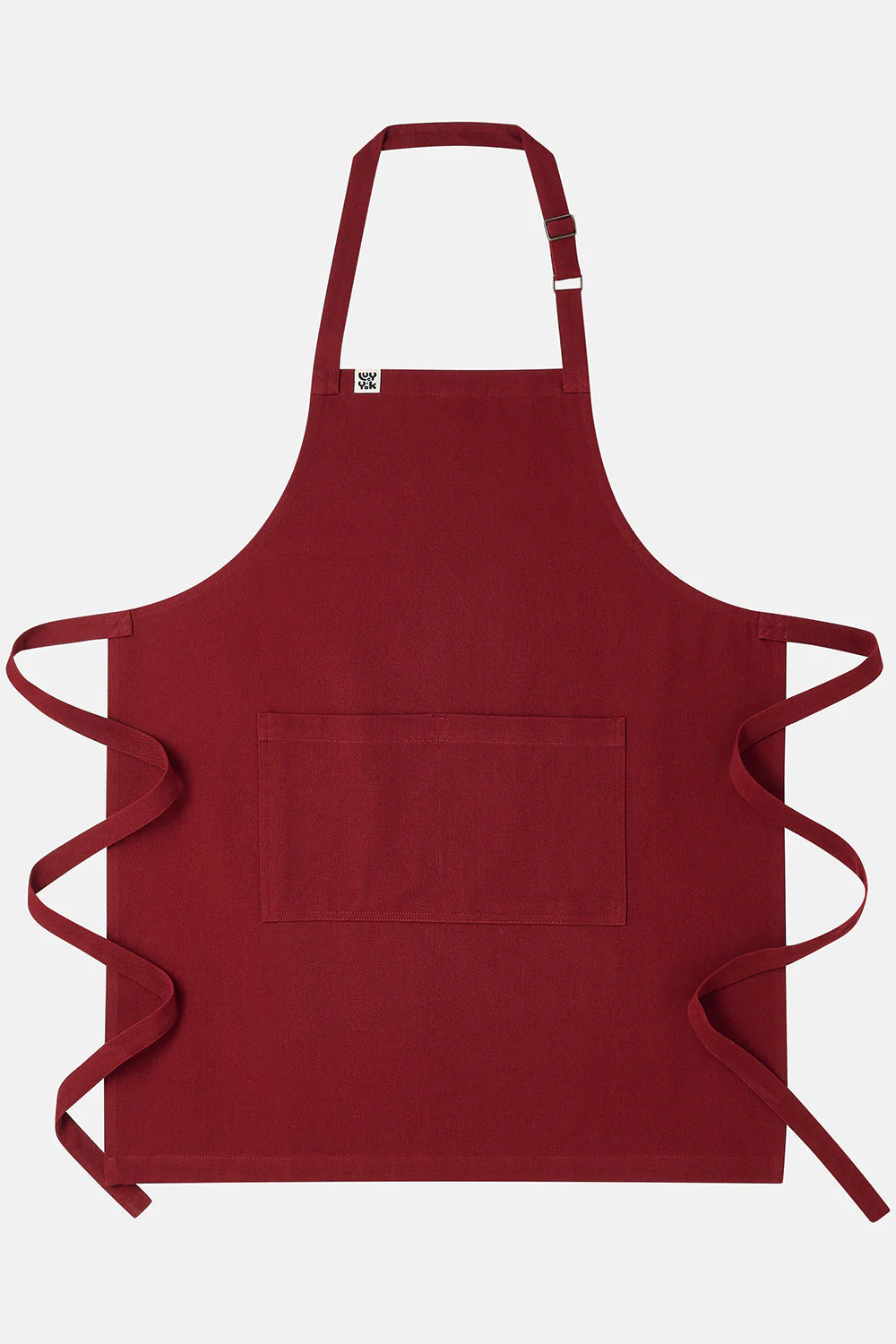 Amaia - Heavyweight Cotton Apron in Maroon - Image 2