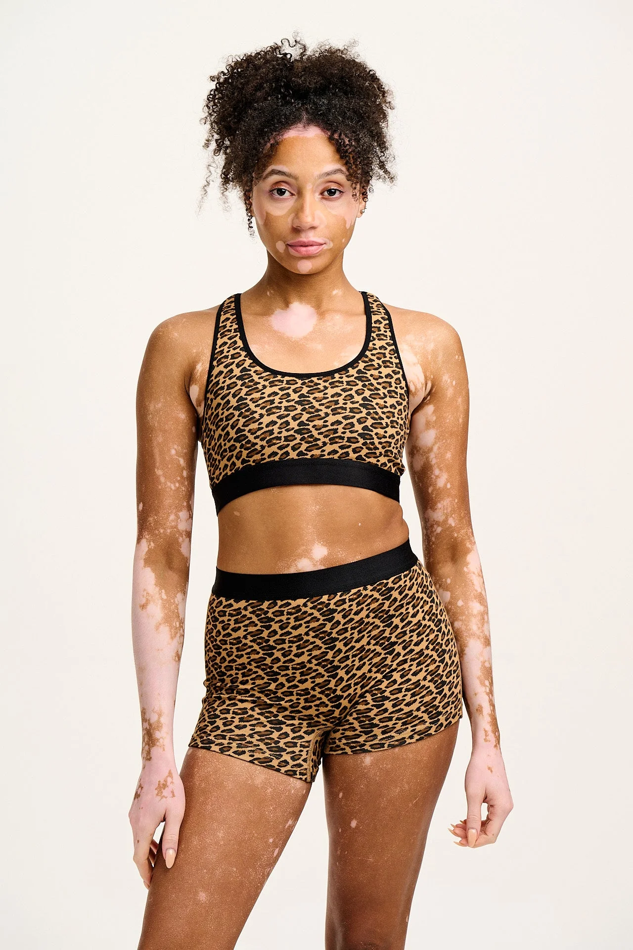 Joey - Cotton & Bamboo Boxer Shorts in Leopard Print - Image 3