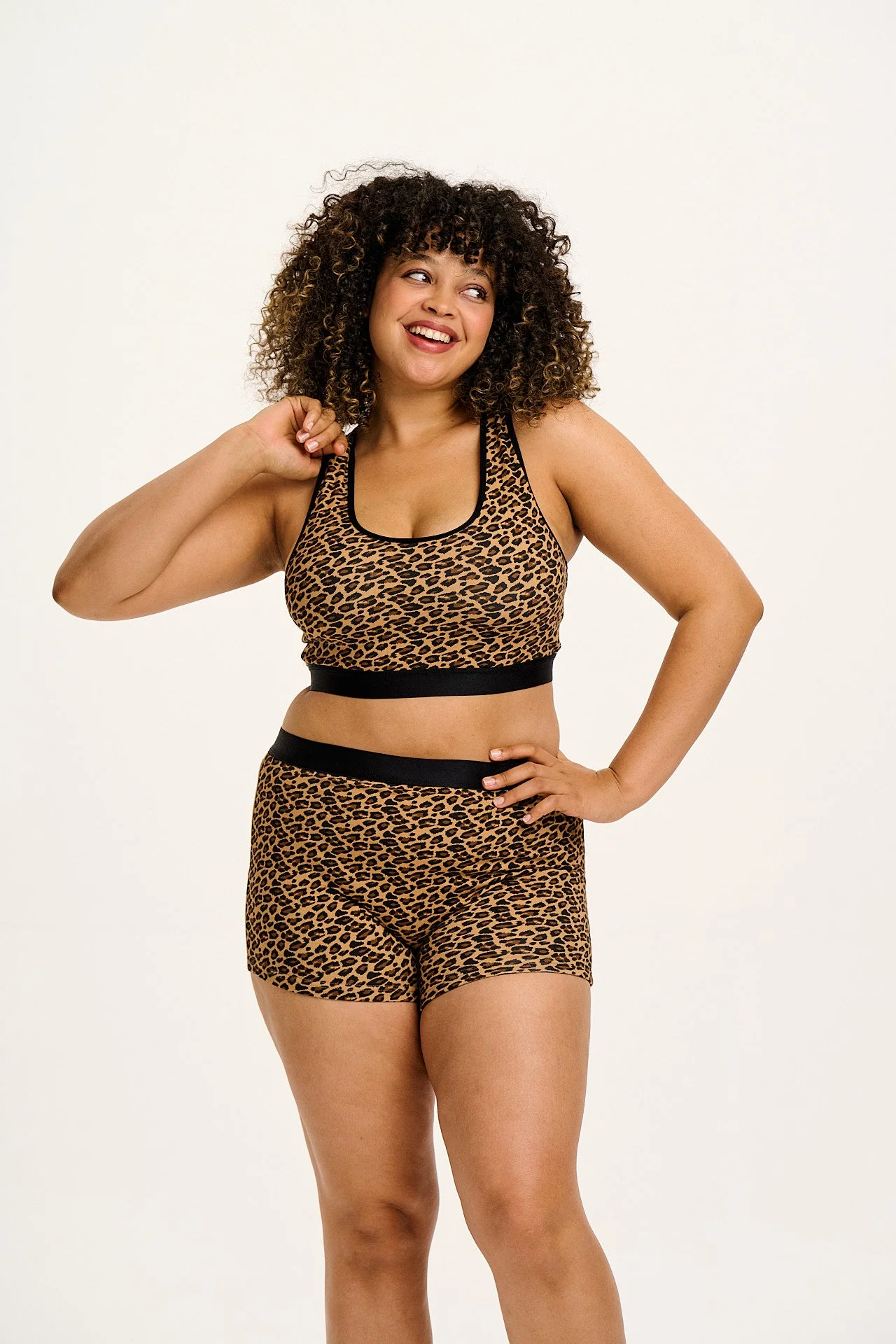 Joey - Cotton & Bamboo Boxer Shorts in Leopard Print - Image 5
