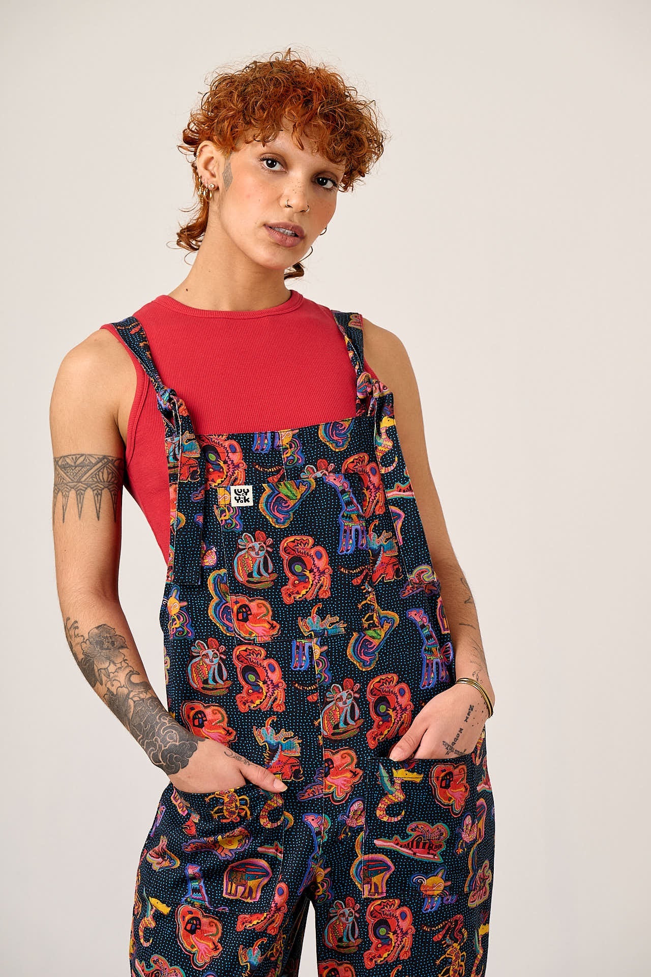 L.E Original - Cotton Dungarees in Black Arthouse & Yak - Image 5