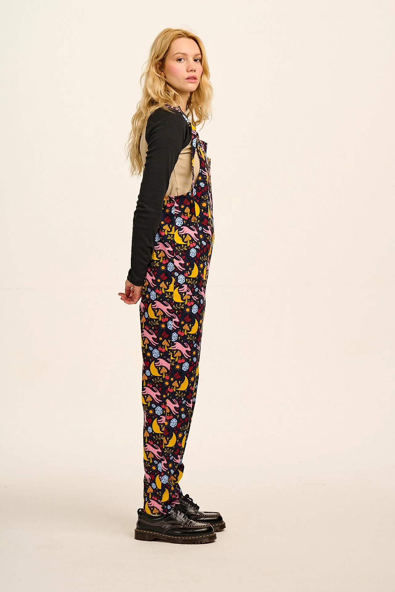 L.E. Original - Cotton Dungaree in Bunnies Print - Image 4
