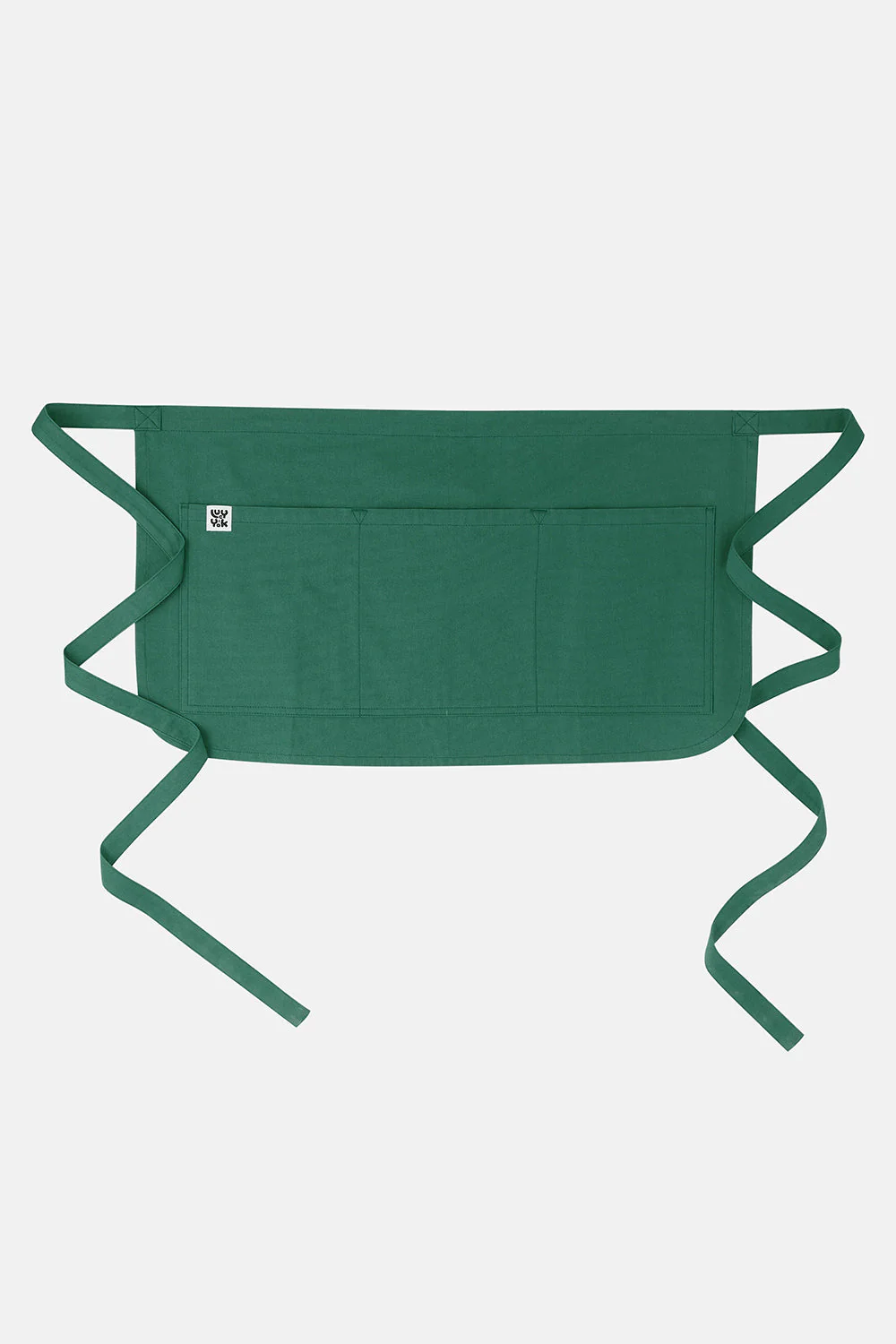 Millau - Midweight Cotton Waist Apron in Posy Green - Image 7