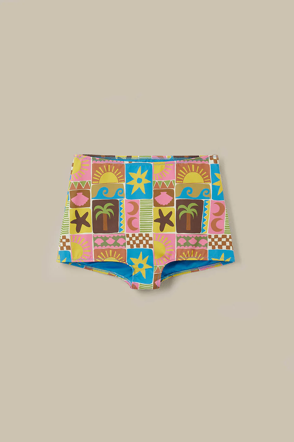 Monte - Bikini Bottom Shorts in Coastal Tile - Image 3