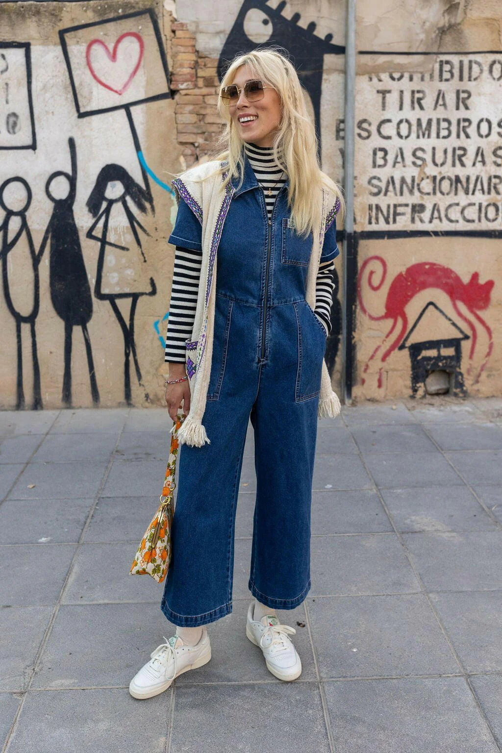 Ragan - Denim Jumpsuit in Mid Wash Blue - Image 12