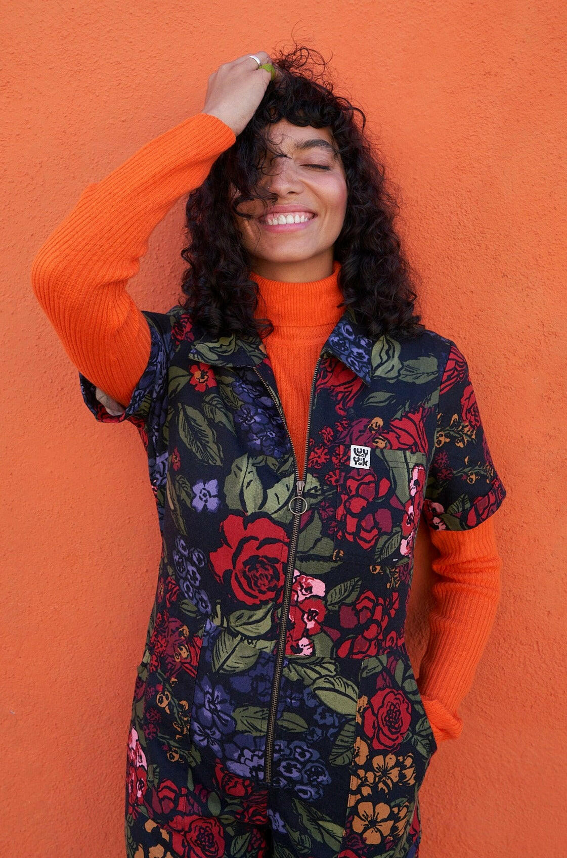 Ragan - Cotton Jumpsuit in Maria Print - Image 4