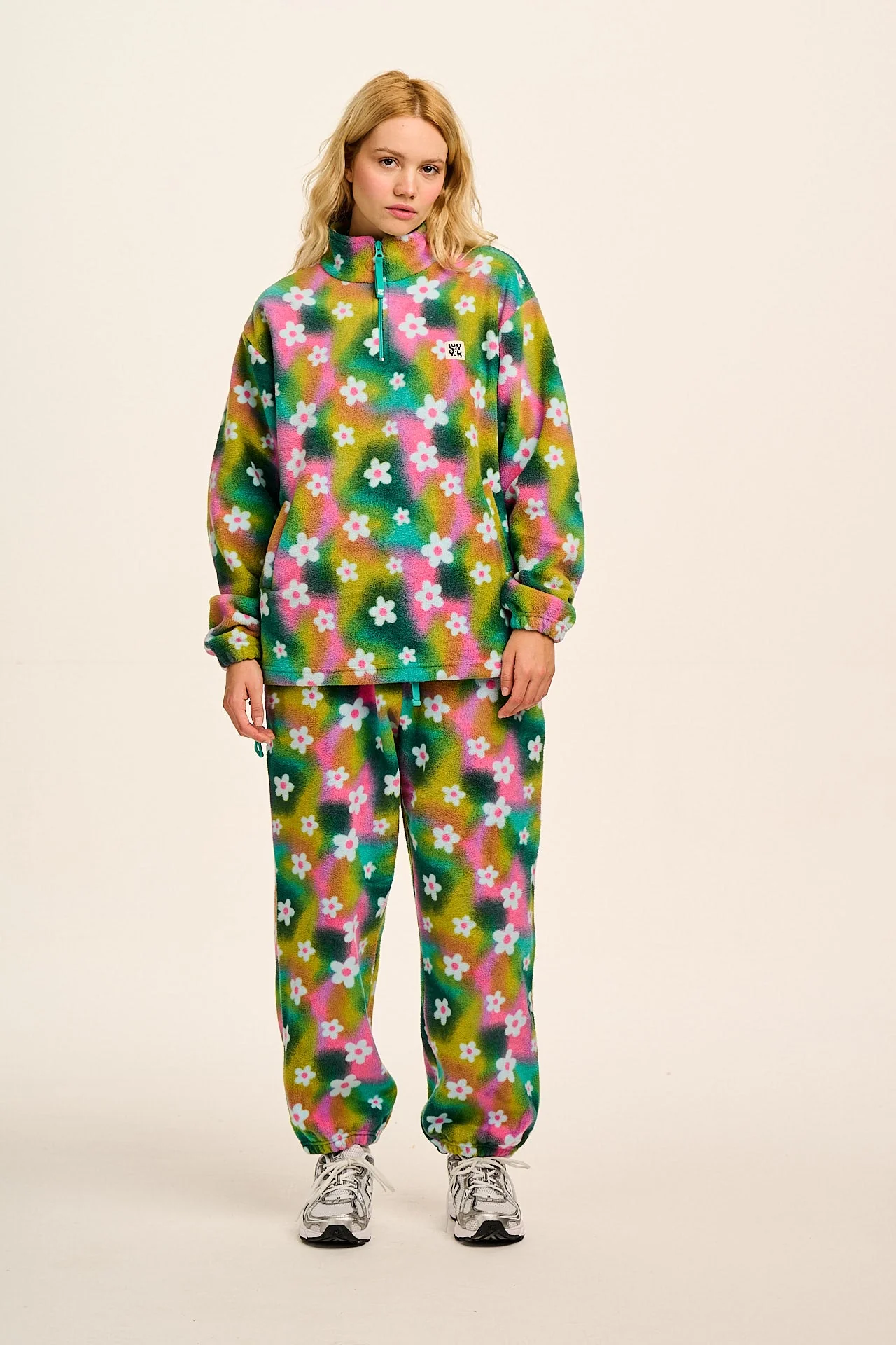 Stevie - Soft Polar Fleece in Tie Dye Daisy Lu - Image 3