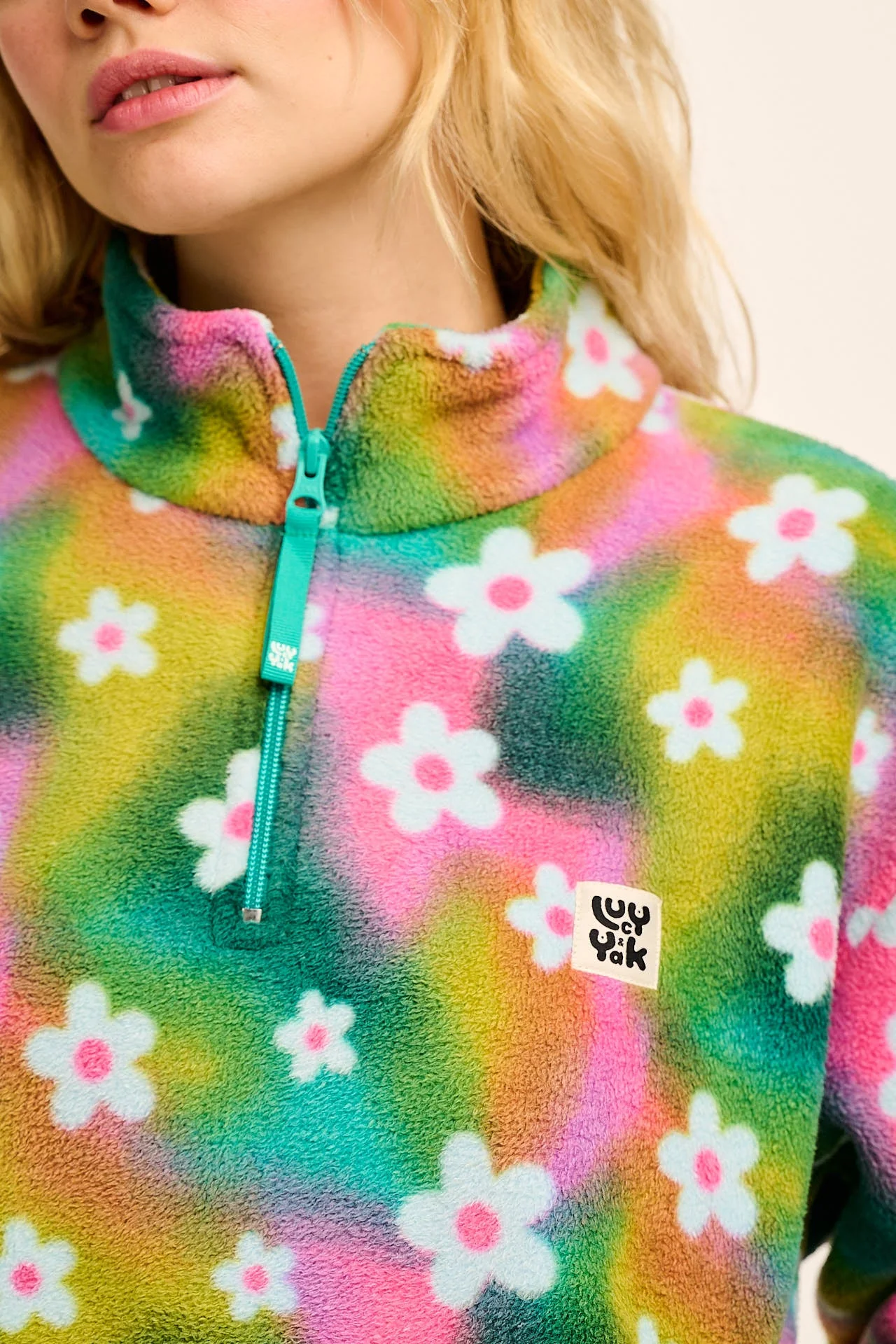 Stevie - Soft Polar Fleece in Tie Dye Daisy Lu - Image 6